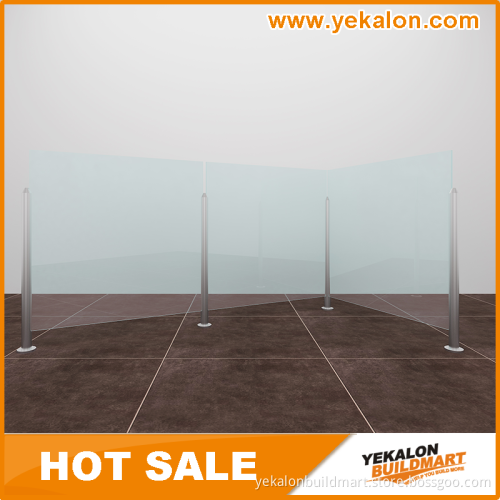 Yekalon 2016 Australia style Simple Aluminum Glass Railing Without Handrail From China Supplier